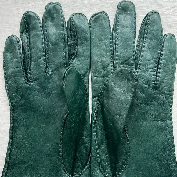 Anne Klein Vintage 90s Leather Gloves - Picture 6 of 9